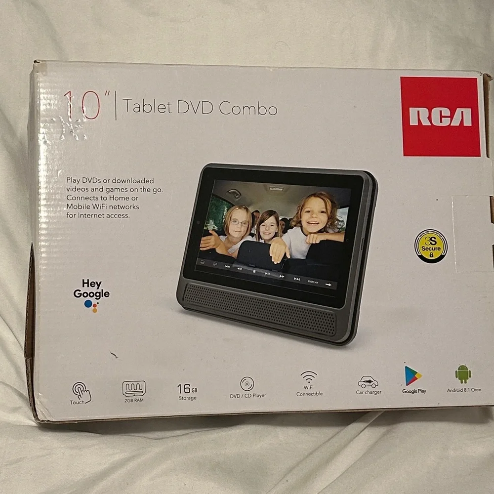 RCA Black Tablet DVD Combo